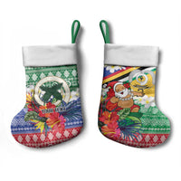Personalised Torba Joyeux Noel Christmas Stocking Proud To Be a Ni-Van Sand Drawing Art - Polynesian Pride