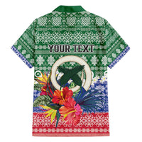 Personalised Torba Joyeux Noel Family Matching Off Shoulder Maxi Dress and Hawaiian Shirt Proud To Be a Ni-Van Sand Drawing Art - Polynesian Pride