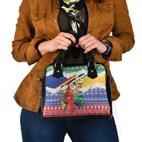 Personalised Torba Joyeux Noel Shoulder Handbag Proud To Be a Ni-Van Sand Drawing Art - Polynesian Pride