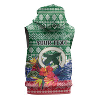 Personalised Torba Joyeux Noel Sleeveless Hoodie Proud To Be a Ni-Van Sand Drawing Art - Polynesian Pride