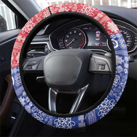 Torba Joyeux Noel Steering Wheel Cover Proud To Be a Ni-Van Sand Drawing Art - Polynesian Pride