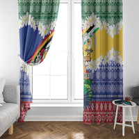 Personalised Torba Joyeux Noel Window Curtain Proud To Be a Ni-Van Sand Drawing Art - Polynesian Pride
