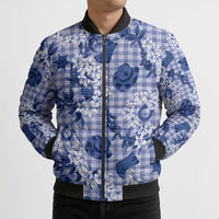 Mokihana Maile Ilima Leis Paniolo Palaka Bomber Puffer Jacket Hawaiian Polu Spirit - Polynesian Pride