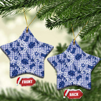 Mokihana Maile Ilima Leis Paniolo Palaka Ceramic Ornament Hawaiian Polu Spirit - Polynesian Pride