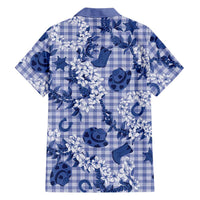 Mokihana Maile Ilima Leis Paniolo Palaka Family Matching Off Shoulder Maxi Dress and Hawaiian Shirt Hawaiian Polu Spirit LT9 - Polynesian Pride