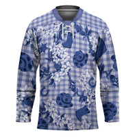 Mokihana Maile Ilima Leis Paniolo Palaka Hockey Jersey Hawaiian Polu Spirit - Polynesian Pride