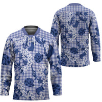 Mokihana Maile Ilima Leis Paniolo Palaka Hockey Jersey Hawaiian Polu Spirit - Polynesian Pride