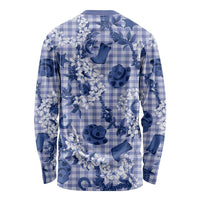 Mokihana Maile Ilima Leis Paniolo Palaka Long Sleeve Shirt Hawaiian Polu Spirit - Polynesian Pride