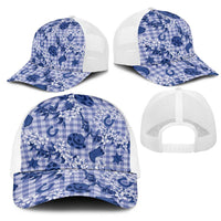 Mokihana Maile Ilima Leis Paniolo Palaka Mesh Trucker Cap Hawaiian Polu Spirit LT9 - Polynesian Pride