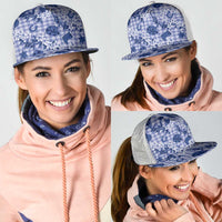 Mokihana Maile Ilima Leis Paniolo Palaka Mesh Trucker Cap Hawaiian Polu Spirit LT9 - Polynesian Pride