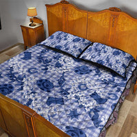 Mokihana Maile Ilima Leis Paniolo Palaka Quilt Bed Set Hawaiian Polu Spirit - Polynesian Pride