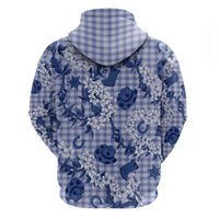 Mokihana Maile Ilima Leis Paniolo Palaka Zip Hoodie Hawaiian Polu Spirit - Polynesian Pride