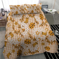 Mokihana Maile Ilima Leis Paniolo Palaka Bedding Set Hawaiian Kula Spirit - Polynesian Pride