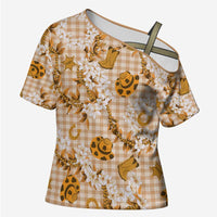 Mokihana Maile Ilima Leis Paniolo Palaka Cross Shoulder Shirt Hawaiian Kula Spirit - Polynesian Pride