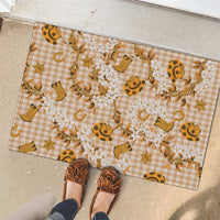 Mokihana Maile Ilima Leis Paniolo Palaka Rubber Doormat Hawaiian Kula Spirit - Polynesian Pride