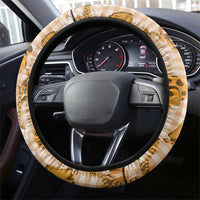 Mokihana Maile Ilima Leis Paniolo Palaka Steering Wheel Cover Hawaiian Kula Spirit - Polynesian Pride