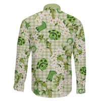 Mokihana Maile Ilima Leis Paniolo Palaka Family Matching Off The Shoulder Long Sleeve Dress and Hawaiian Shirt Hawaiian Omaomo Ala Spirit LT9 - Polynesian Pride