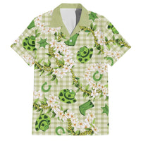 Mokihana Maile Ilima Leis Paniolo Palaka Family Matching Puletasi and Hawaiian Shirt Hawaiian Omaomo Ala Spirit - Polynesian Pride