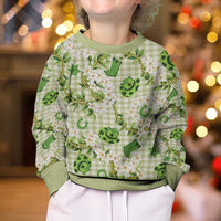 Mokihana Maile Ilima Leis Paniolo Palaka Kid Ugly Christmas Sweater Hawaiian Omaomo Ala Spirit - Polynesian Pride