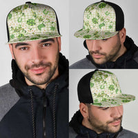 Mokihana Maile Ilima Leis Paniolo Palaka Mesh Trucker Cap Hawaiian Omaomo Ala Spirit LT9 - Polynesian Pride