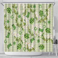 Mokihana Maile Ilima Leis Paniolo Palaka Shower Curtain Hawaiian Omaomo Ala Spirit - Polynesian Pride