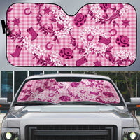 Mokihana Maile Ilima Leis Paniolo Palaka Auto Sun Shade Hawaiian Omaomo Ulaula Spirit - Polynesian Pride