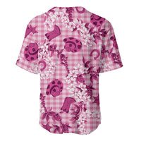 Mokihana Maile Ilima Leis Paniolo Palaka Baseball Jersey Hawaiian Omaomo Ulaula Spirit - Polynesian Pride