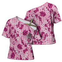 Mokihana Maile Ilima Leis Paniolo Palaka Cross Shoulder Shirt Hawaiian Omaomo Ulaula Spirit - Polynesian Pride