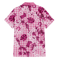Mokihana Maile Ilima Leis Paniolo Palaka Family Matching Summer Maxi Dress and Hawaiian Shirt Hawaiian Omaomo Ulaula Spirit - Polynesian Pride
