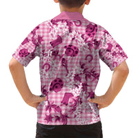 Mokihana Maile Ilima Leis Paniolo Palaka Family Matching Tank Maxi Dress and Hawaiian Shirt Hawaiian Omaomo Ulaula Spirit - Polynesian Pride