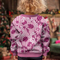 Mokihana Maile Ilima Leis Paniolo Palaka Kid Ugly Christmas Sweater Hawaiian Omaomo Ulaula Spirit - Polynesian Pride