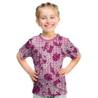 Mokihana Maile Ilima Leis Paniolo Palaka Kid T Shirt Hawaiian Omaomo Ulaula Spirit - Polynesian Pride