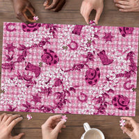 Mokihana Maile Ilima Leis Paniolo Palaka Puzzle Hawaiian Omaomo Ulaula Spirit - Polynesian Pride