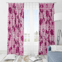 Mokihana Maile Ilima Leis Paniolo Palaka Window Curtain Hawaiian Omaomo Ulaula Spirit - Polynesian Pride