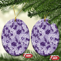 Mokihana Maile Ilima Leis Paniolo Palaka Ceramic Ornament Hawaiian Poni Spirit - Polynesian Pride