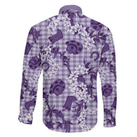 Mokihana Maile Ilima Leis Paniolo Palaka Family Matching Off Shoulder Short Dress and Hawaiian Shirt Hawaiian Poni Spirit LT9 - Polynesian Pride