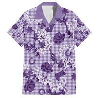 Mokihana Maile Ilima Leis Paniolo Palaka Family Matching Puletasi and Hawaiian Shirt Hawaiian Poni Spirit - Polynesian Pride
