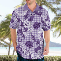 Mokihana Maile Ilima Leis Paniolo Palaka Hawaiian Shirt Hawaiian Poni Spirit - Polynesian Pride