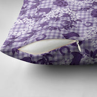 Mokihana Maile Ilima Leis Paniolo Palaka Pillow Cover Hawaiian Poni Spirit - Polynesian Pride