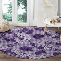 Mokihana Maile Ilima Leis Paniolo Palaka Round Carpet Hawaiian Poni Spirit - Polynesian Pride