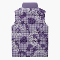 Mokihana Maile Ilima Leis Paniolo Palaka Sleeveless Puffer Jacket Hawaiian Poni Spirit - Polynesian Pride