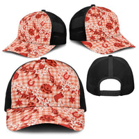 Mokihana Maile Ilima Leis Paniolo Palaka Baseball Net Cap Hawaiian Ulaula Spirit LT9 - Polynesian Pride