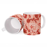 Mokihana Maile Ilima Leis Paniolo Palaka Ceramic Mug Hawaiian Ulaula Spirit - Polynesian Pride