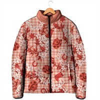 Mokihana Maile Ilima Leis Paniolo Palaka Padded Jacket Hawaiian Ulaula Spirit - Polynesian Pride