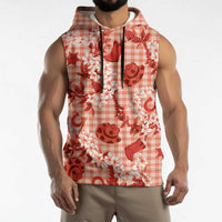 Mokihana Maile Ilima Leis Paniolo Palaka Sleeveless Hoodie Hawaiian Ulaula Spirit - Polynesian Pride
