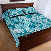 Mokihana Maile Ilima Leis Paniolo Palaka Quilt Bed Set Hawaiian Polu Opa Spirit - Polynesian Pride