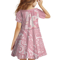 Soft Pink Hawaii Anthurium Plumeria Lei Family Matching Tank Maxi Dress and Hawaiian Shirt LT9 - Polynesian Pride