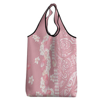 Soft Pink Hawaii Anthurium Plumeria Lei Grocery Bag LT9 - Polynesian Pride