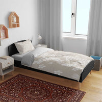 Suede Beige Hawaii Anthurium Plumeria Lei Bedding Set