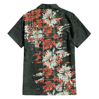 Hawaii Tartan With Hibiscus Family Matching Tank Maxi Dress and Hawaiian Shirt Polynesian Pattern Vintage